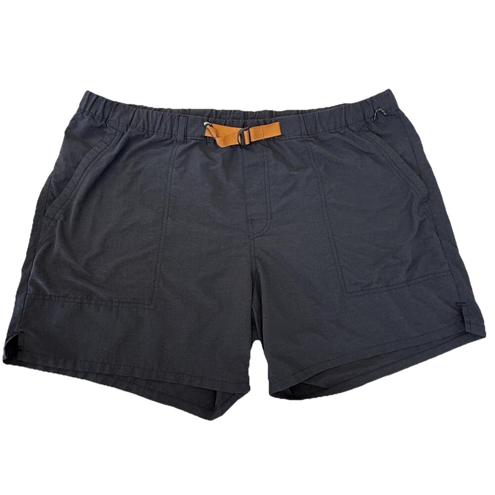 REI Trailmade Amphib Shorts Mens X-Large Belted Ripstop Hiking Swim UPF 50 Black